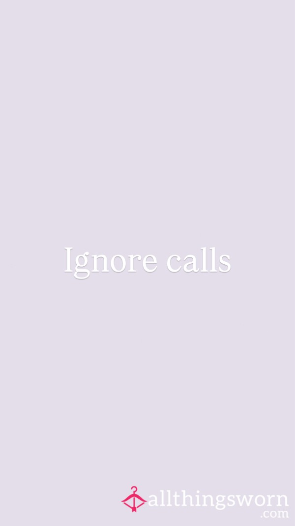 Ignore Call 5 Mins (more Options Available)