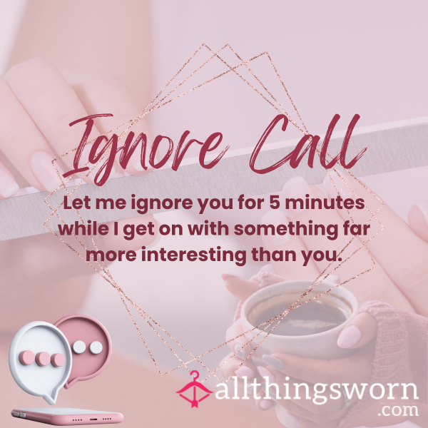 Ignore Call - You're Not Worthy Of Anastazja