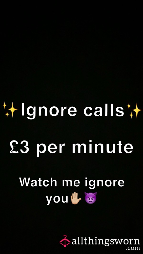 Ignore Calls✋🏼