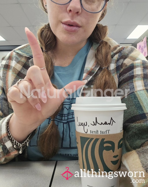 Ignoring You At Work. Eating Creamy Yogurt.