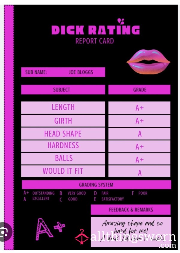 I’ll Rate Ur D*ck For You