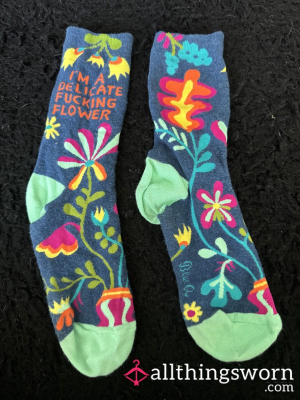 I’m A Delicate F**king Flower Socks 🌺