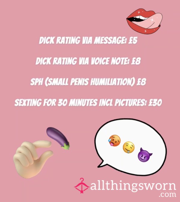 I’m Selling All Sorts 😈 Here’s My Price List♥️