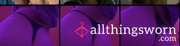 🍑 In Black Thong Under Pink Lights