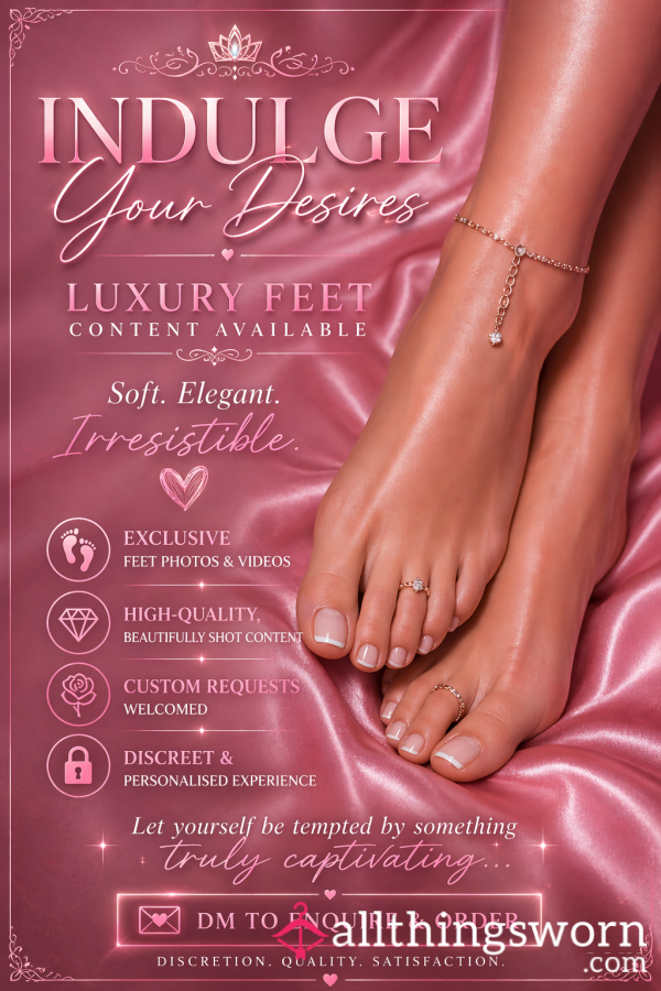 ✨ Indulge Your Desires ✨ Luxury Feet Content Available