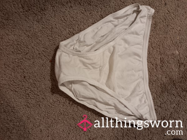 Innocent At First Glance – Worn White Panties