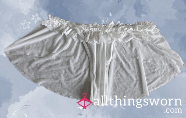 💫innocent Sheer White Panties🤍