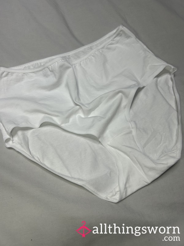 Innocent White Granny Panties - Ready To Wear For You 💋