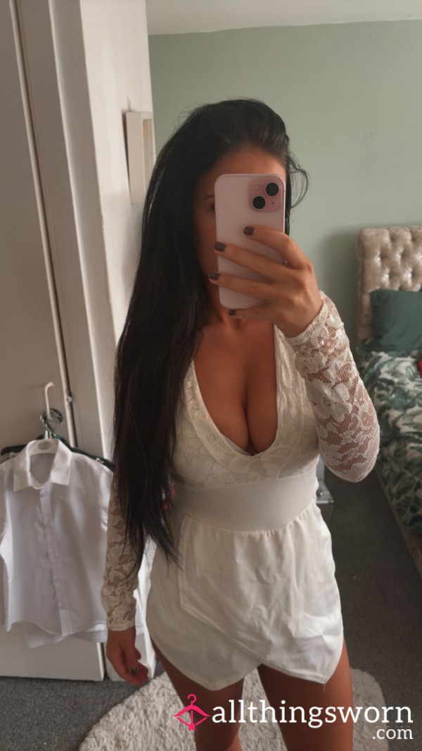 🤍 Innocent White Lace… With A Naughty Twist