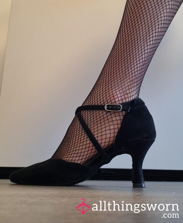 Worn Fishnet Panty, Dancing In Heels, Small Holes, Latin