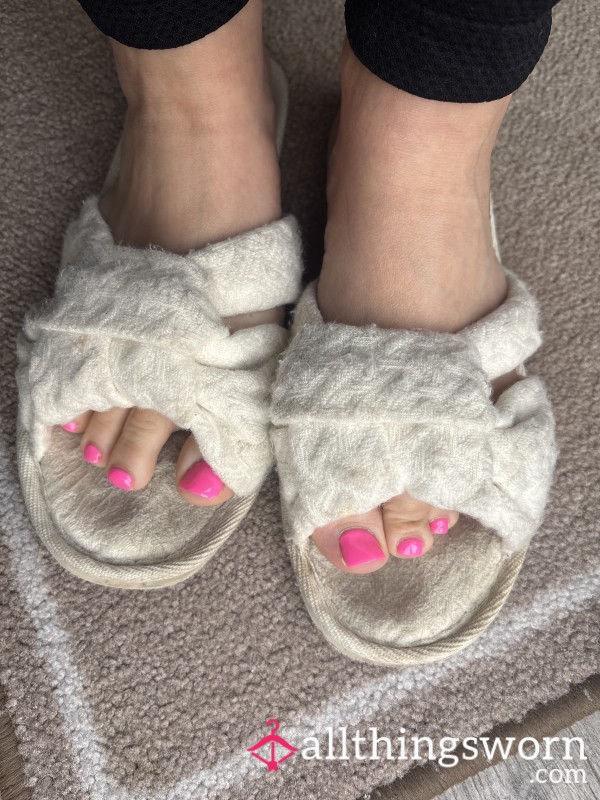 Irresistibly Worn Slippers – Soft, Used, And Full Of Tempting Character Ready For You To F**k