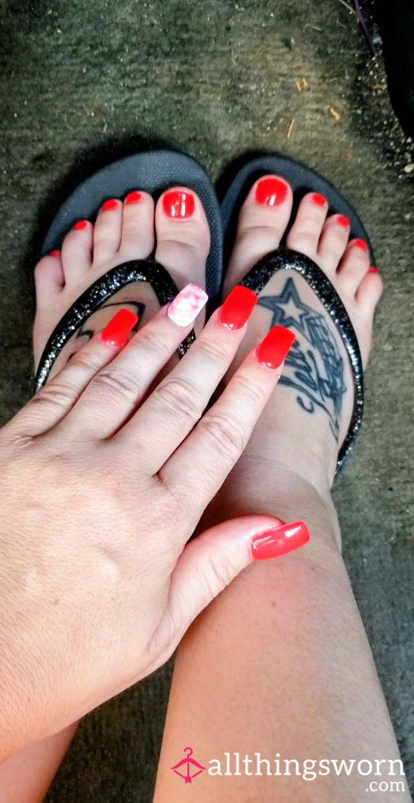 Is FIREHOUSE ORANGE My Color??? (Feet Pic)