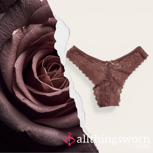 Blush Secrets ⋆ Well Worn Lace Panties ⋆ Cotton Gusset ⋆  24 Hour Worn ⋆  Warm Natural Scent