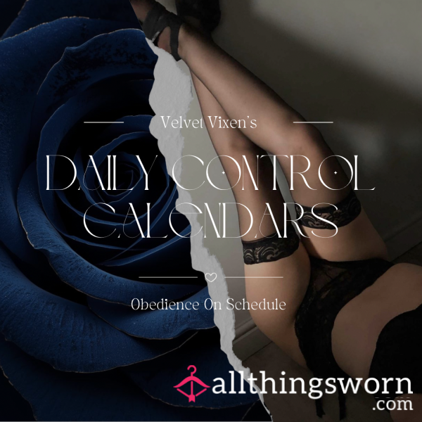Daily Control Calendars ⋆ Obedience On Schedule