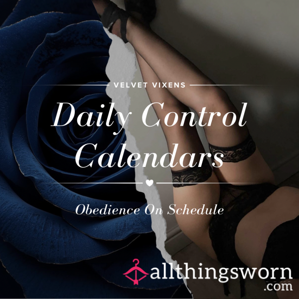 Daily Control Calendars ⋆ Obedience On Schedule