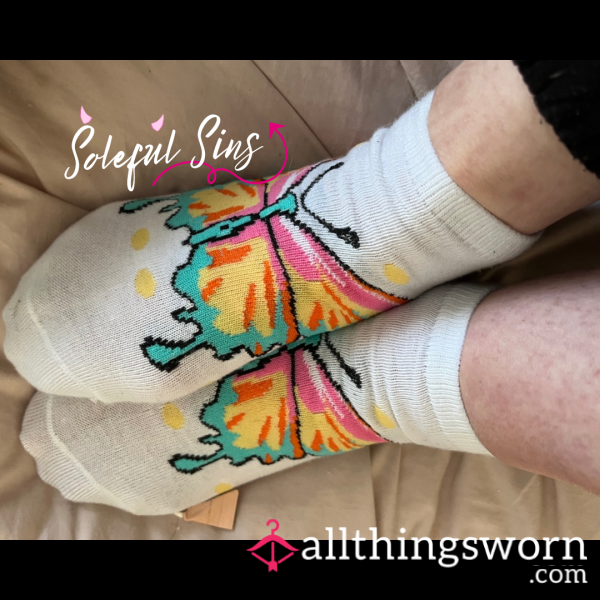𝑩𝒖𝒕𝒕𝒆𝒓𝒇𝒍𝒚 𝑨𝒏𝒌𝒍𝒆 𝑺𝒐𝒄𝒌𝒔 🦋𝑤𝑖𝑡ℎ 𝑎 2 𝑀𝑖𝑛𝑢𝑡𝑒 𝑆𝑜𝑐𝑘 𝑈𝑛𝑑𝑟𝑒𝑠𝑠 𝑉𝑖𝑑𝑒𝑜 - Includes Proof Of Wear & UK Postage