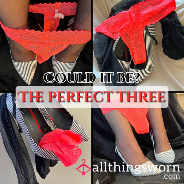 It’s The Threesome Everybody Needs 💋 Dropped To My Ankles, Soaked In My Scent… Are You Even Worthy? ❤️