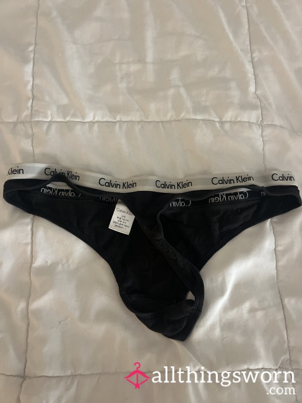 Itty Bitty Black Calvin Klein Thong