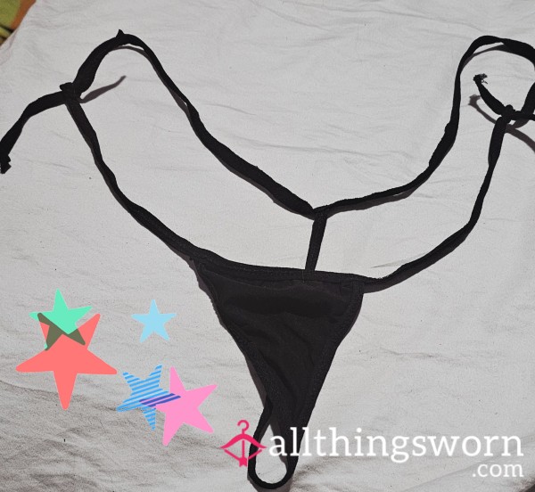 IttyBitty Black Gstring ☆3daywear☆shipping Included☆