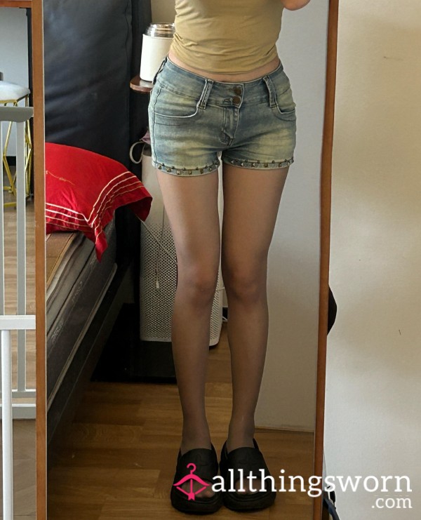 I've Been Wearing Black Stockings All Day. If Anyone Wants, I Can Wear Them For Another Day.