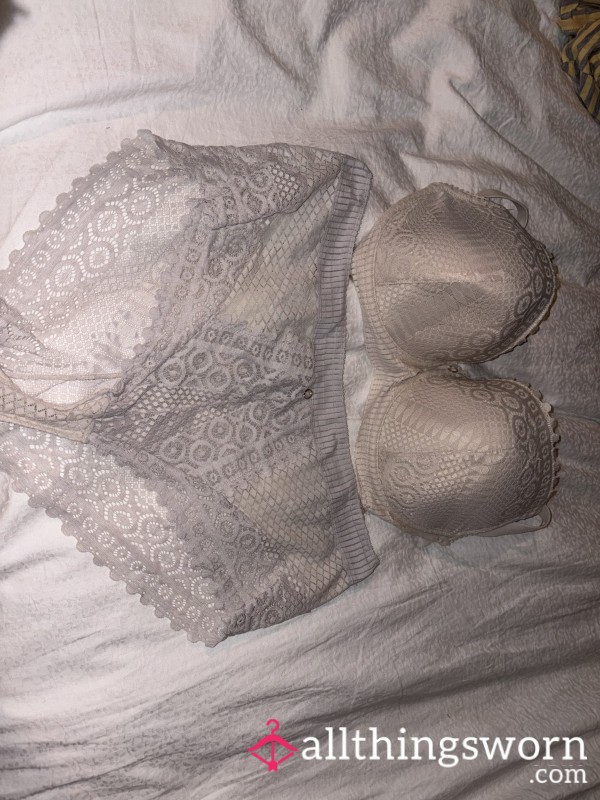Ivory Lace Dream Set – Ethereal & Still Warm From My Full Curves, Yearning For Your Gentle Worship 🕊️