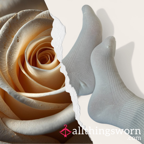 Ivory Socks ⋆  24 Hour Worn ⋆  Natural Warm Foot Scent