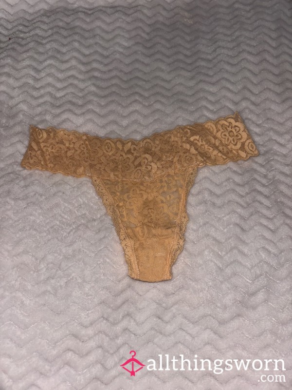 Ivory/cream Lace Thong