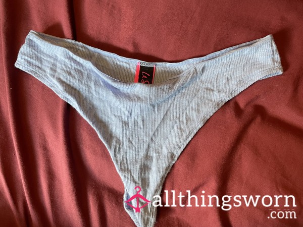 S**y Well-worn Blue Soft La Senza Thong Size Small