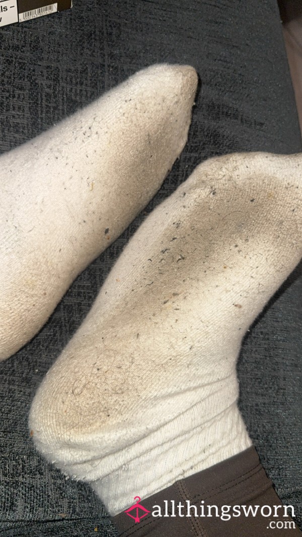 Thick Dirty White Socks