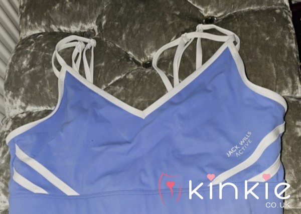 Jack Wills Sports Bra In Blue And Pink
