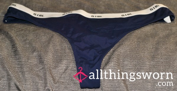 Japanese Elegance: TarheelMILF's Navy Blue Thongs By Girl