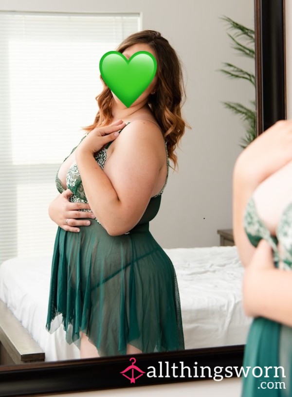 💚 “Jealous Touch” Green Babydoll – Worn, Teased, Yours