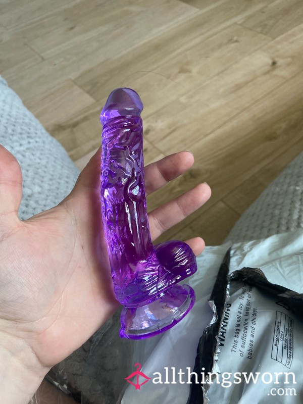 Jelly Purple Di**o 6.3 Inches Length 1.18 Inches Thick