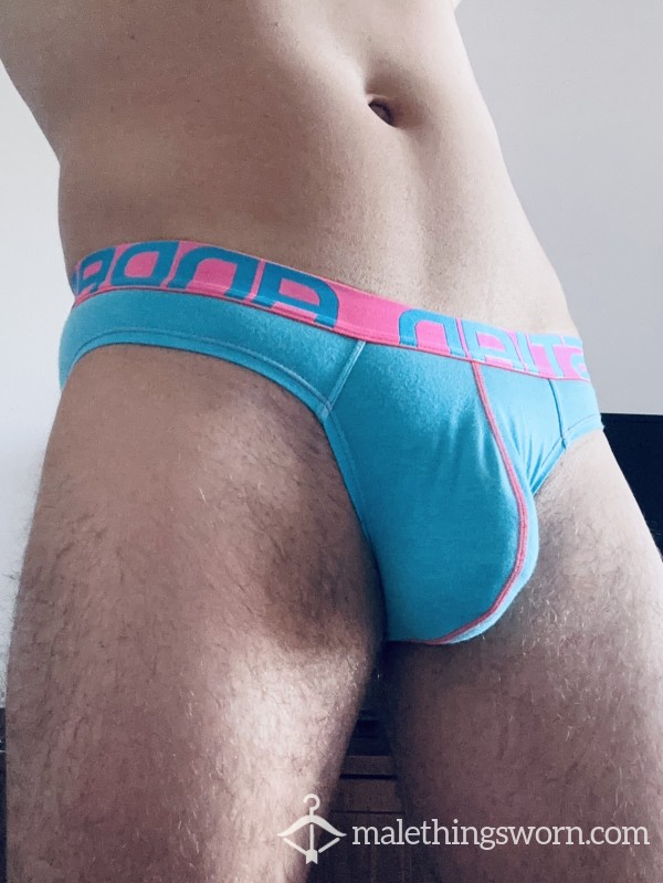 Jerk Off In Blue Briefs