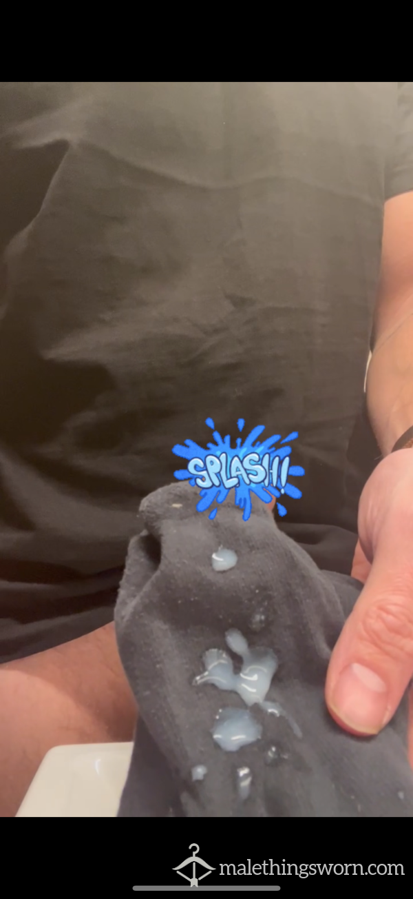 Jerking Over A Sock