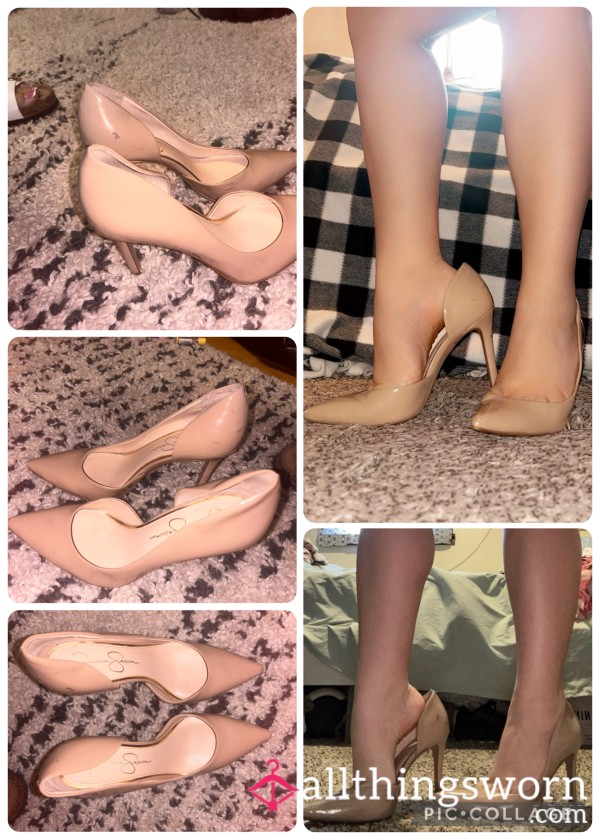Jessica Simpson Heels- Sweaty Soles In Them😩
