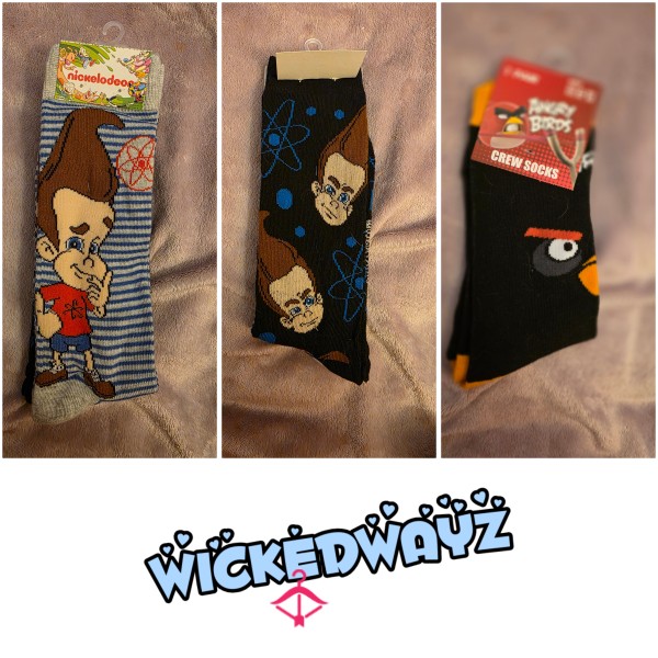 Jimmy Neutron & Angry Birds Socks.
