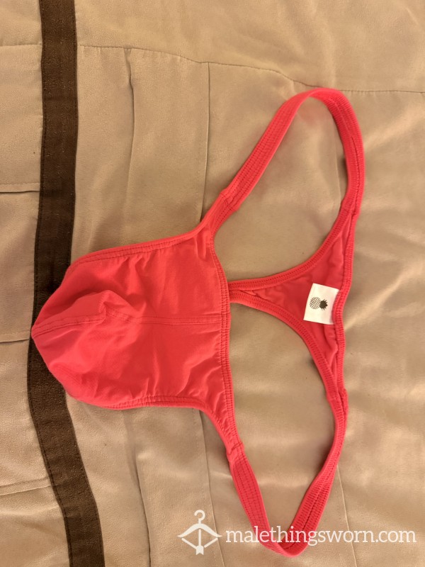 JJ Malibu Swim Thong XL Red Color