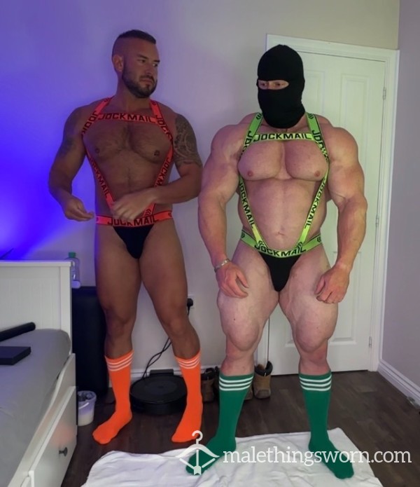 JOCKMAIL Full Body Elastic Wrestling Harness & Jock Sets