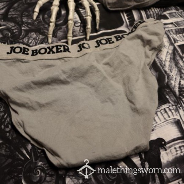 Joe Boxer Medium Briefs, Grey In Color Currently In Use
