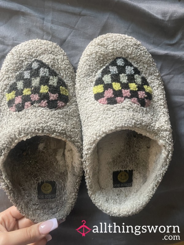 Joe Boxer Slippers Well Worn