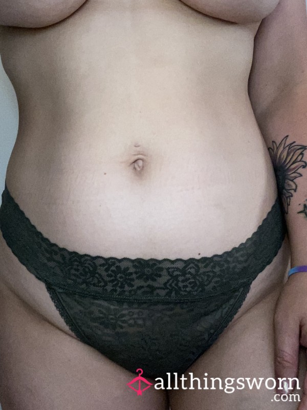 Joyspun Dark Green Lace Thong