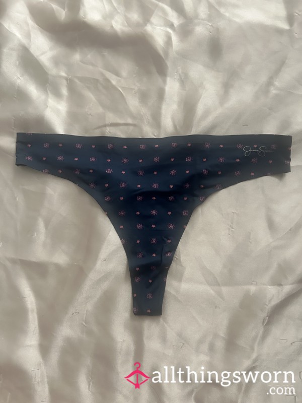 JS Blue Flor*l Thong