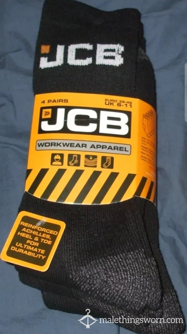 JSB WORK SOCKS WORN IN METAL TOE CAP BOOTS STINKING