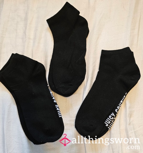 ✨️Black Juicy Couture Ankle Socks✨️