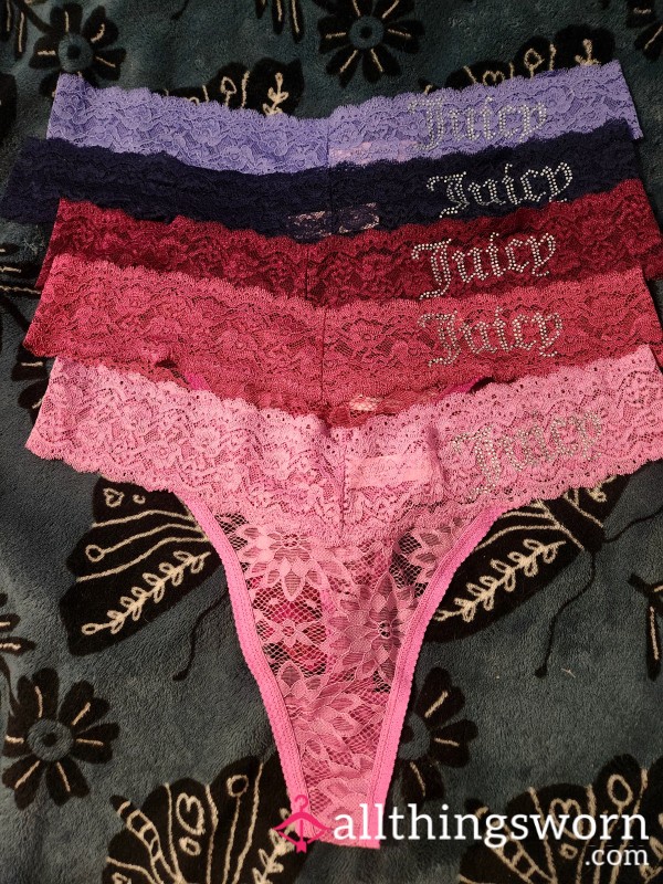 Juicy Couture Lace Thongs