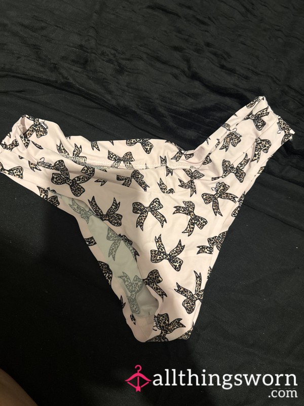 Juicy Couture Leopard Bow Slinky Panties