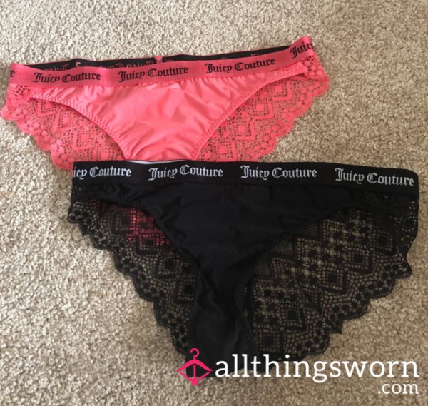 Juicy Couture Panties With Lace Back 🖤🎀