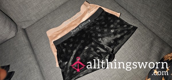 Juicy Couture Shorts? Boyshorts? They're So Soft I Cant Wait To Have My Bu*t Rubbed And Ma**aged In Them
