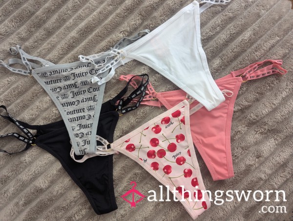 Juicy Couture Soft Juicy Thongs 💦 2 Day Wear Included